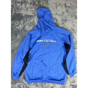 Detroit Lions‎ NFL Team Apparel Hoodie Sweatshirt Size XL Blue VTG Y2K